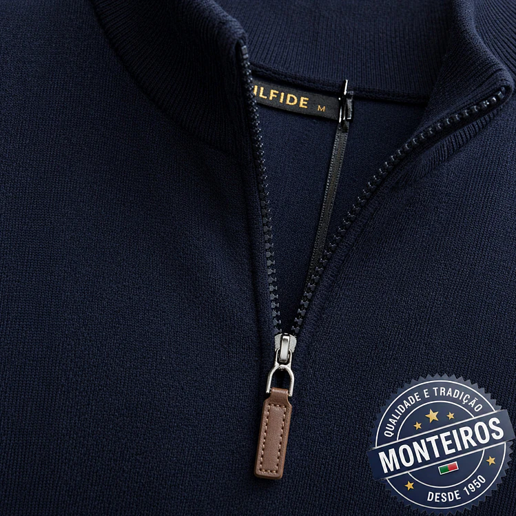 Polo homem liso com fecho 6