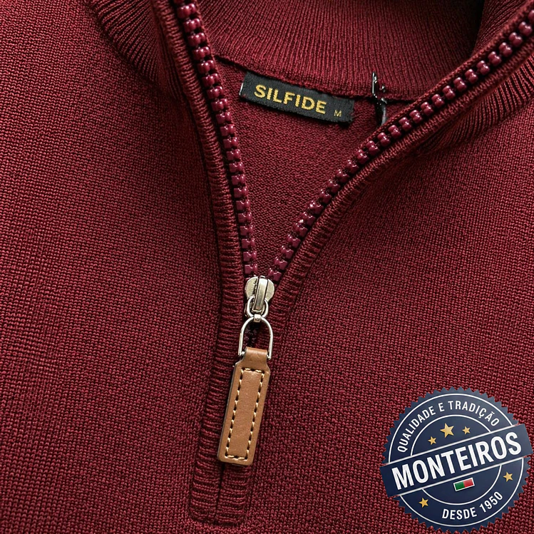 Polo homem liso com fecho 9