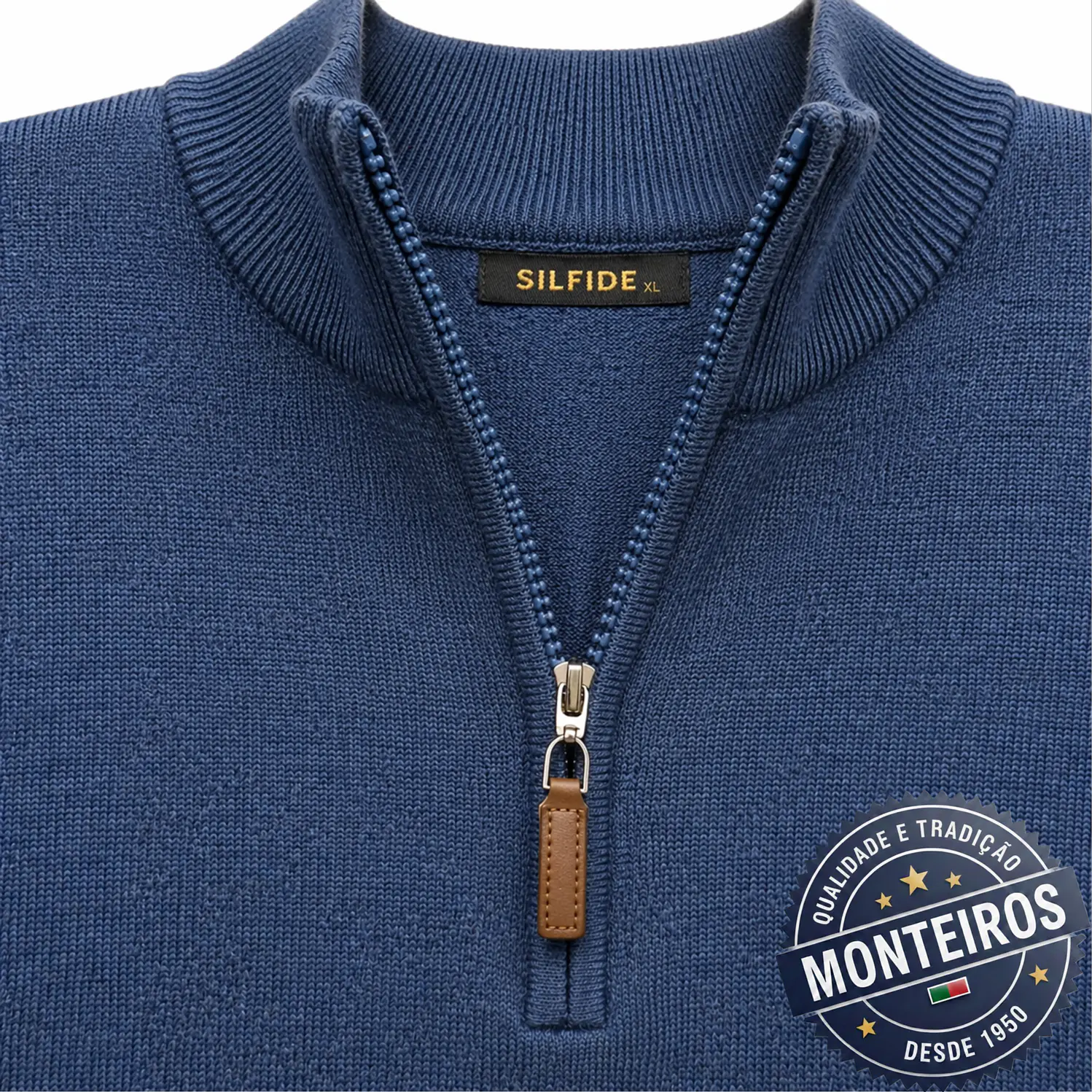 Polo homem liso com fecho 12