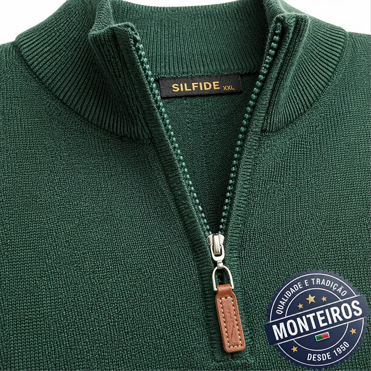 Polo homem liso com fecho 3