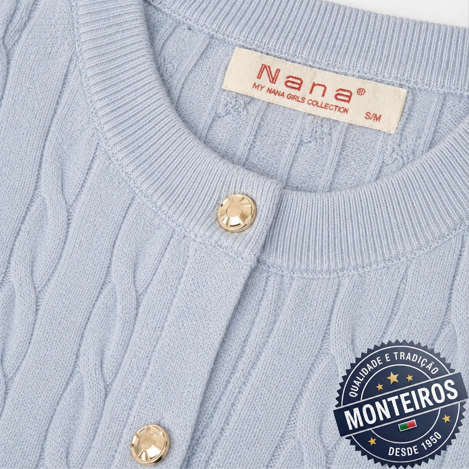 Casaco senhora trançado algodão 3