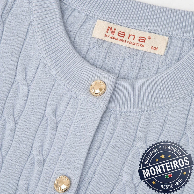 Casaco senhora trançado algodão 3