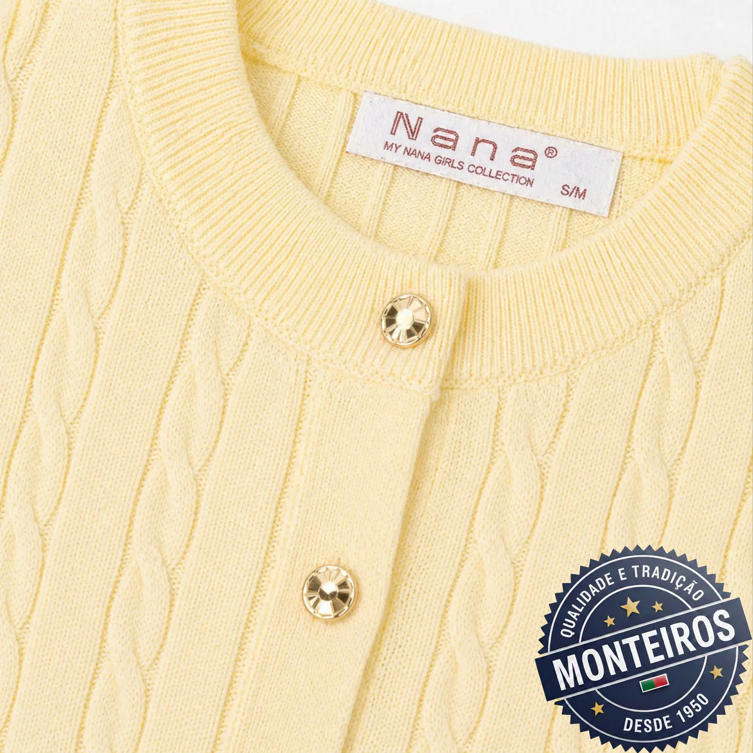 Casaco senhora trançado algodão 6