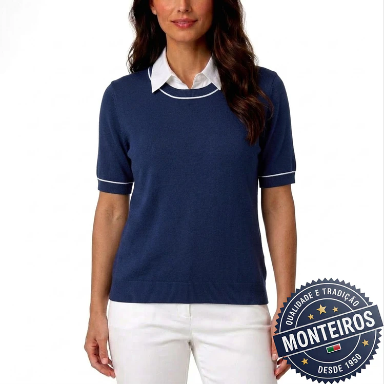 Camisola senhora meia manga básica 4