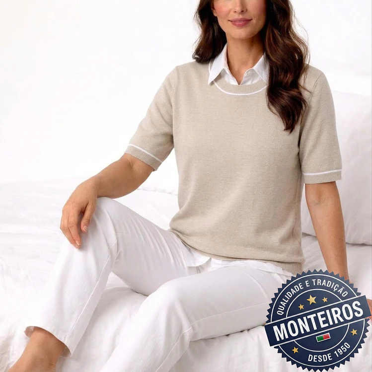 Camisola senhora meia manga básica 11