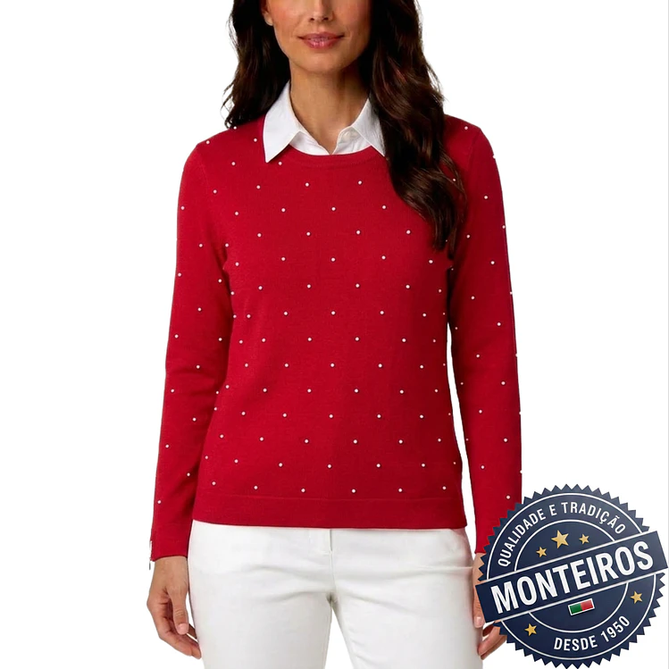 Camisola senhora meia manga pintas 7