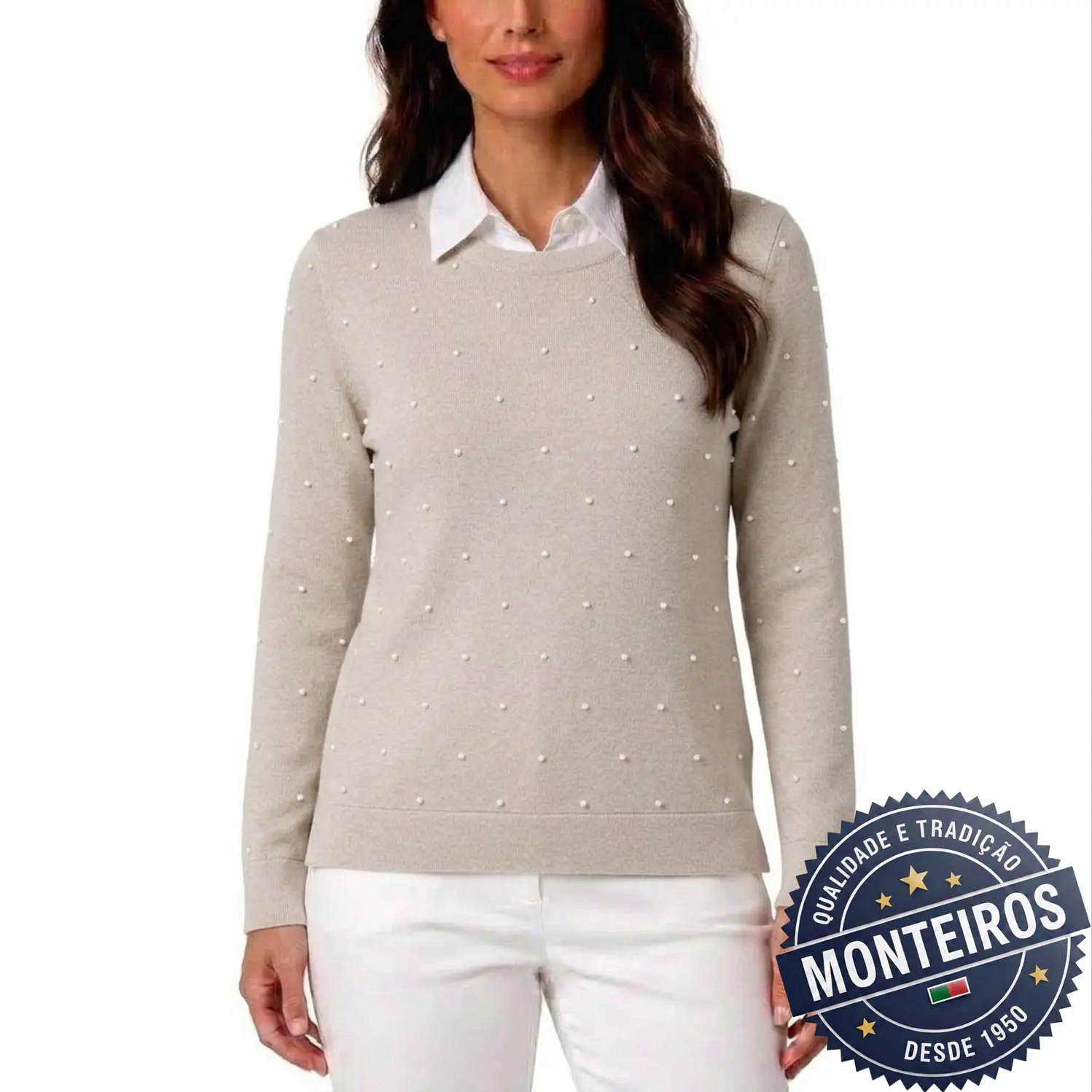 Camisola senhora meia manga pintas 4