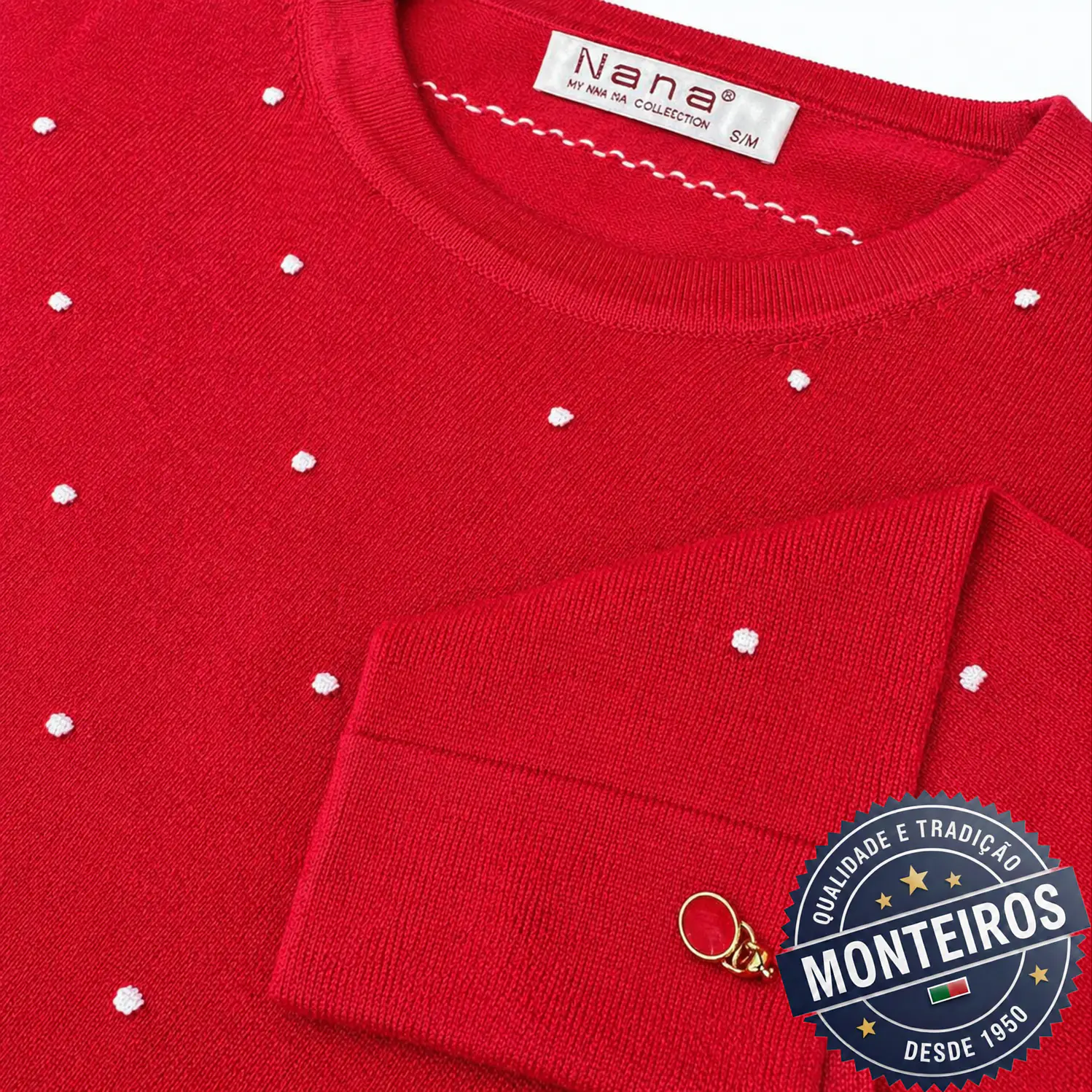 Camisola senhora meia manga pintas 9