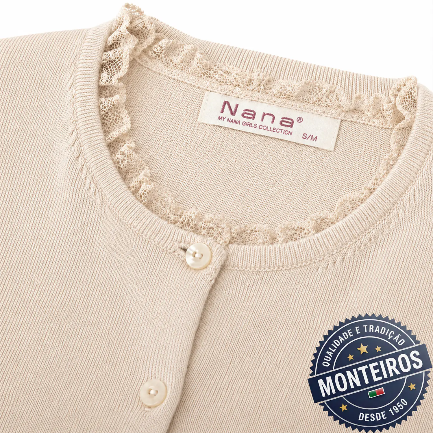 Casaco senhora com renda gola e punhos 9