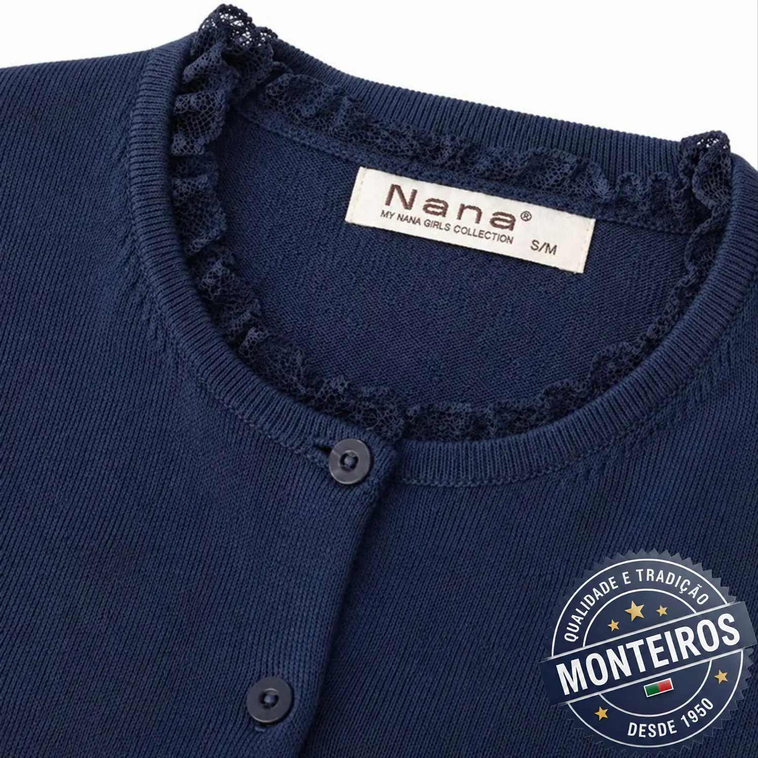 Casaco senhora com renda gola e punhos 15