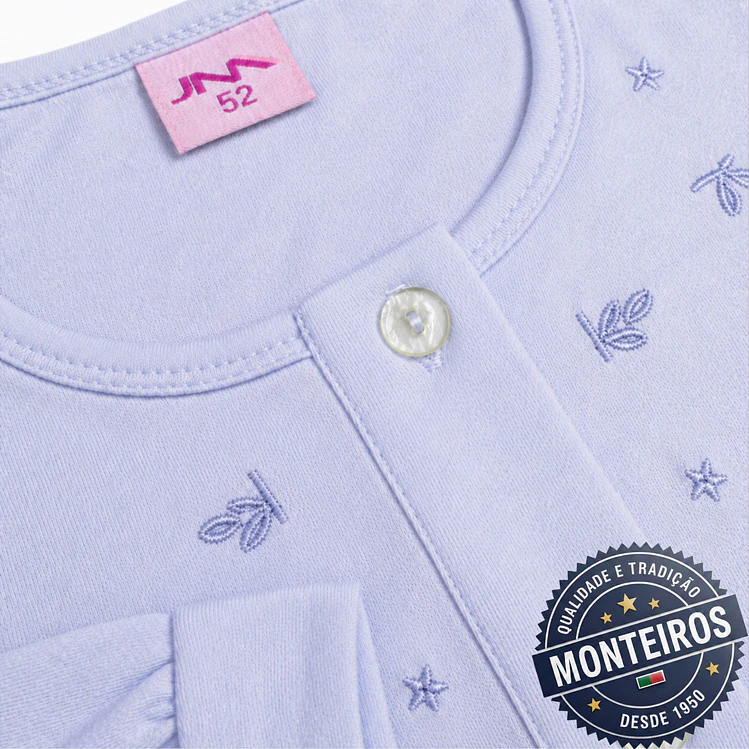 Camisa de noite de senhora básica com manga 6