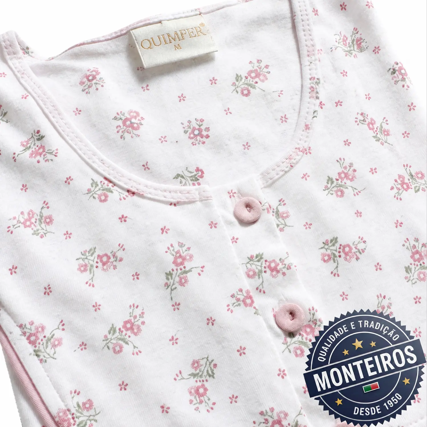 Camisa de noite de senhora tradicão meia manga 6