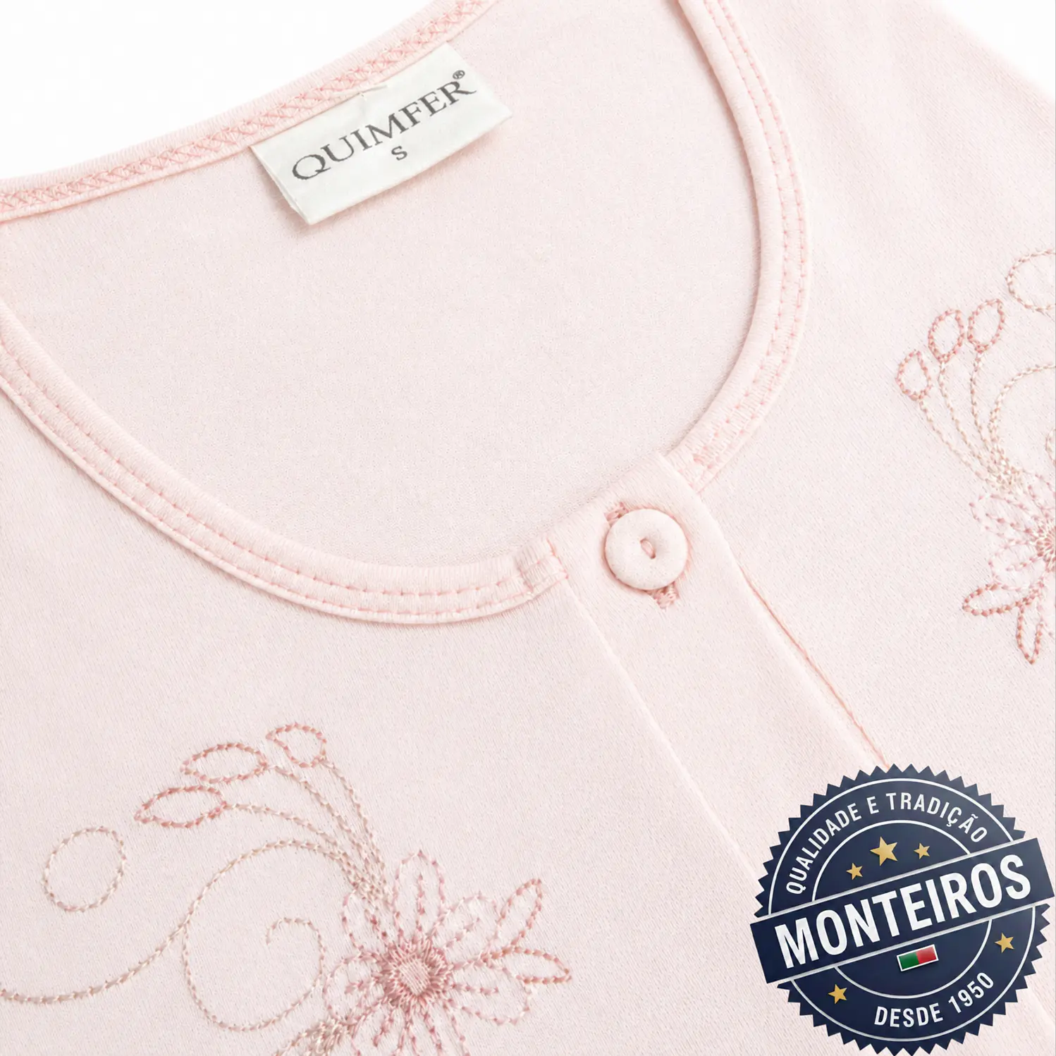 Camisa de noite de senhora floral artístico com manga 12