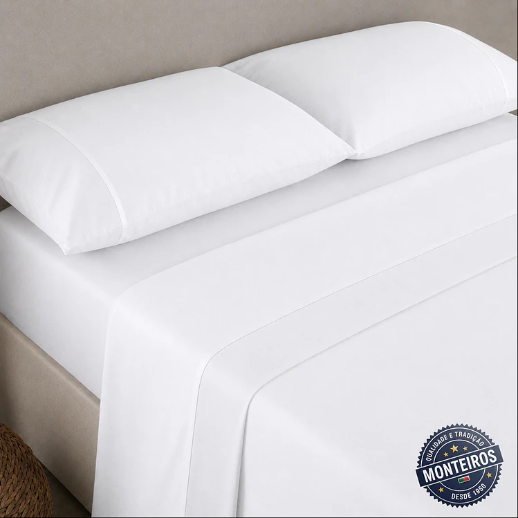 Jogo de cama liso - casal - AMO 12