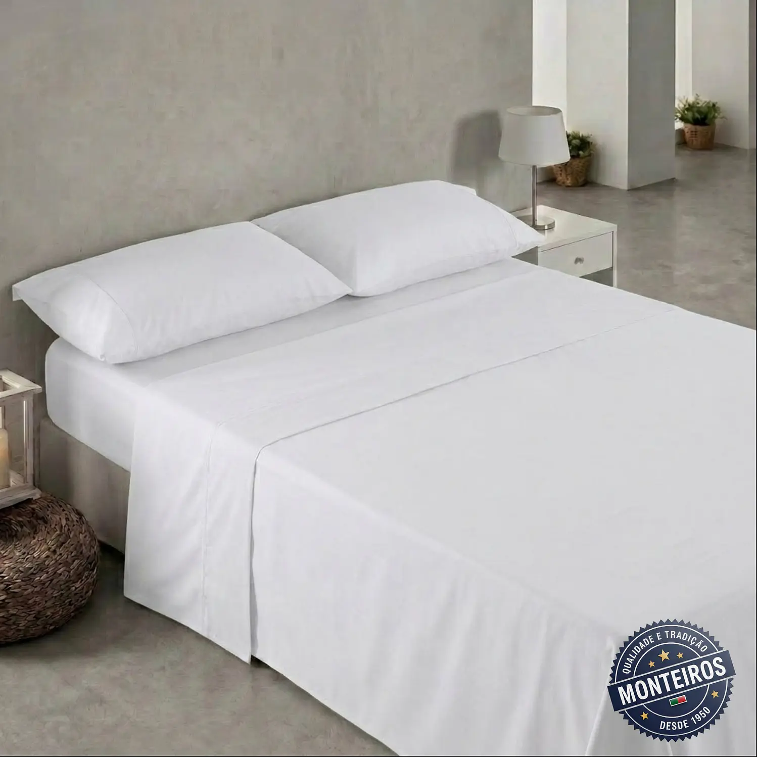 Jogo de cama liso - casal - AMO 11