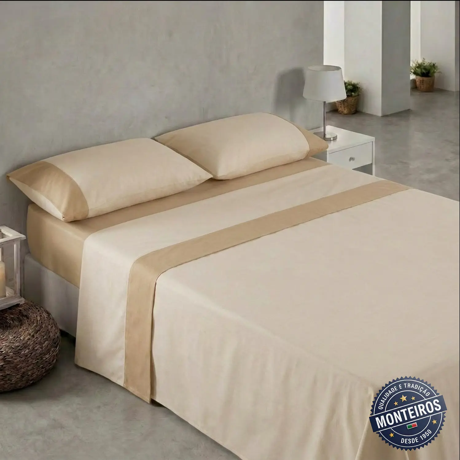 Jogo de cama liso - casal - AMO 5