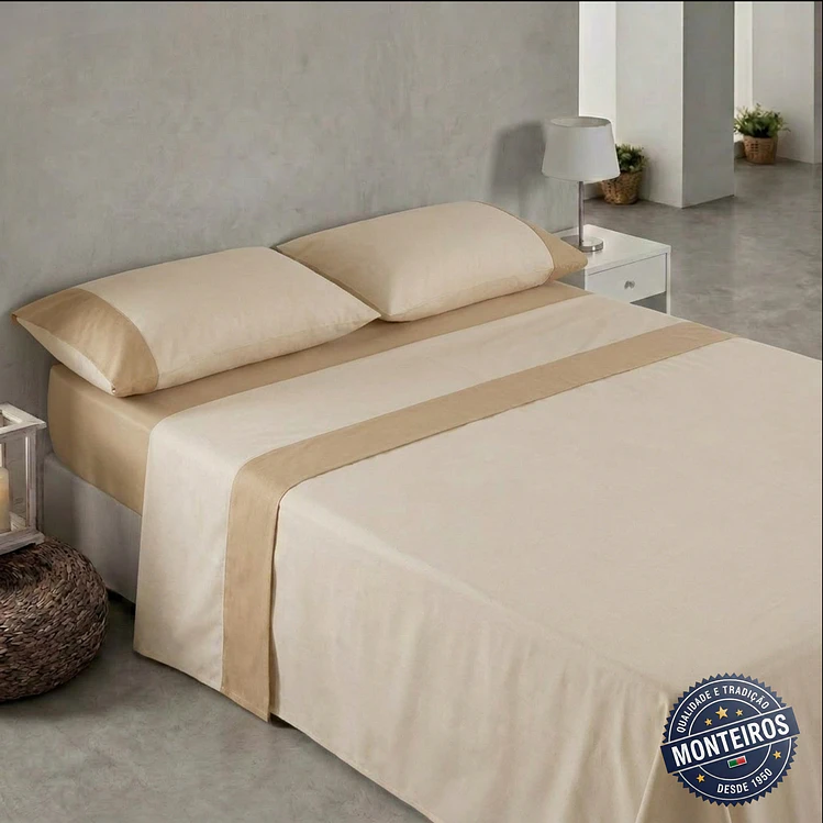 Jogo de cama liso - casal - AMO 5