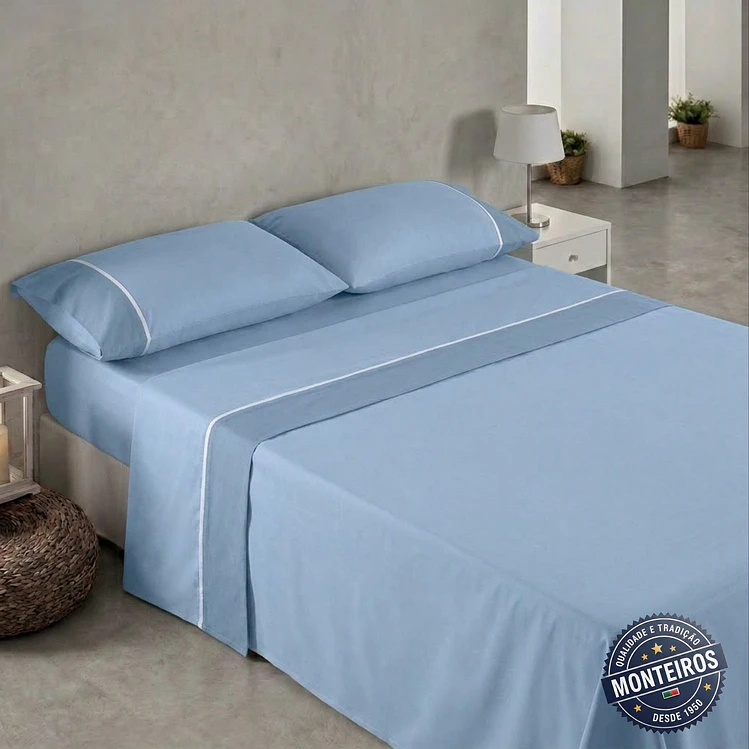 Jogo de cama liso - casal - AMO 9