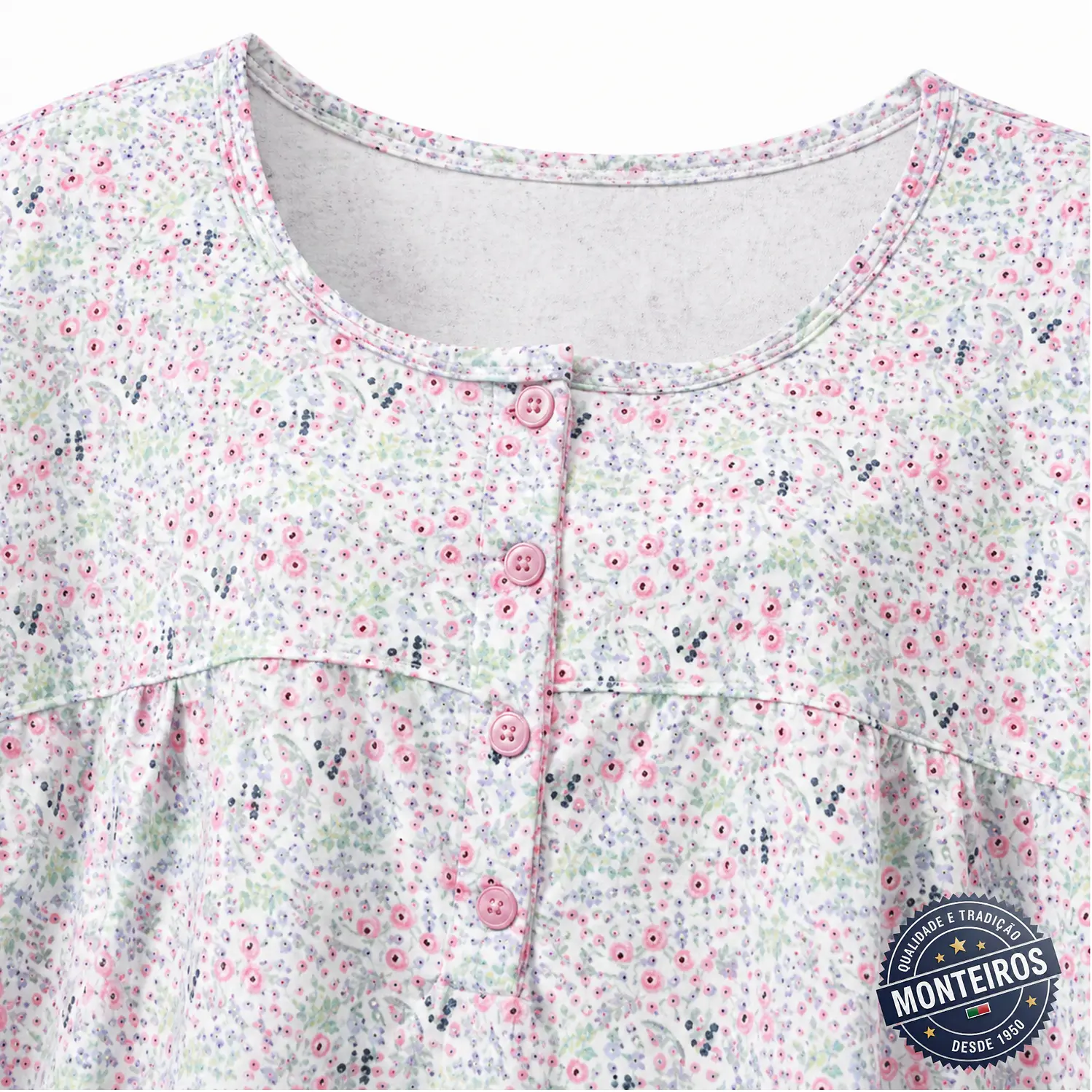 Camisa de noite de senhora meia manga - Monteiros 3