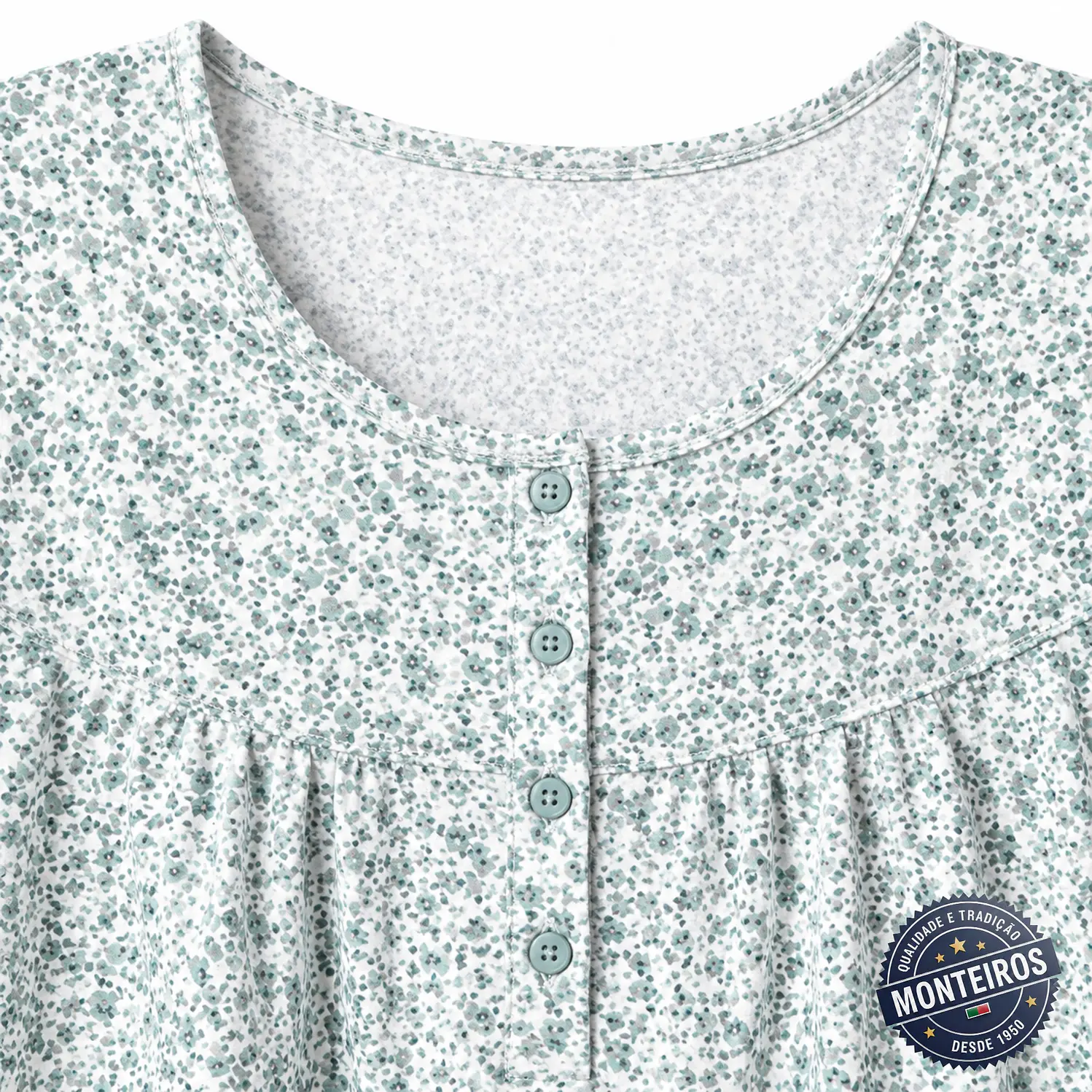 Camisa de noite de senhora meia manga - Monteiros 6