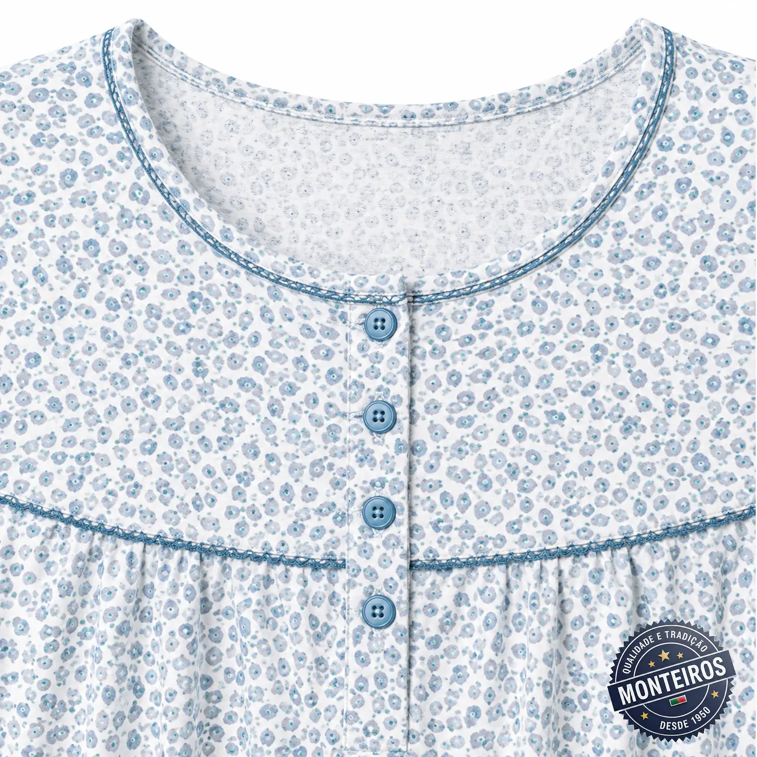 Camisa de noite de senhora com manga - Monteiros 3