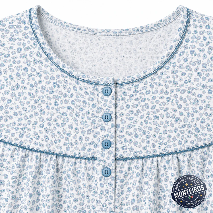Camisa de noite de senhora com manga - Monteiros 3