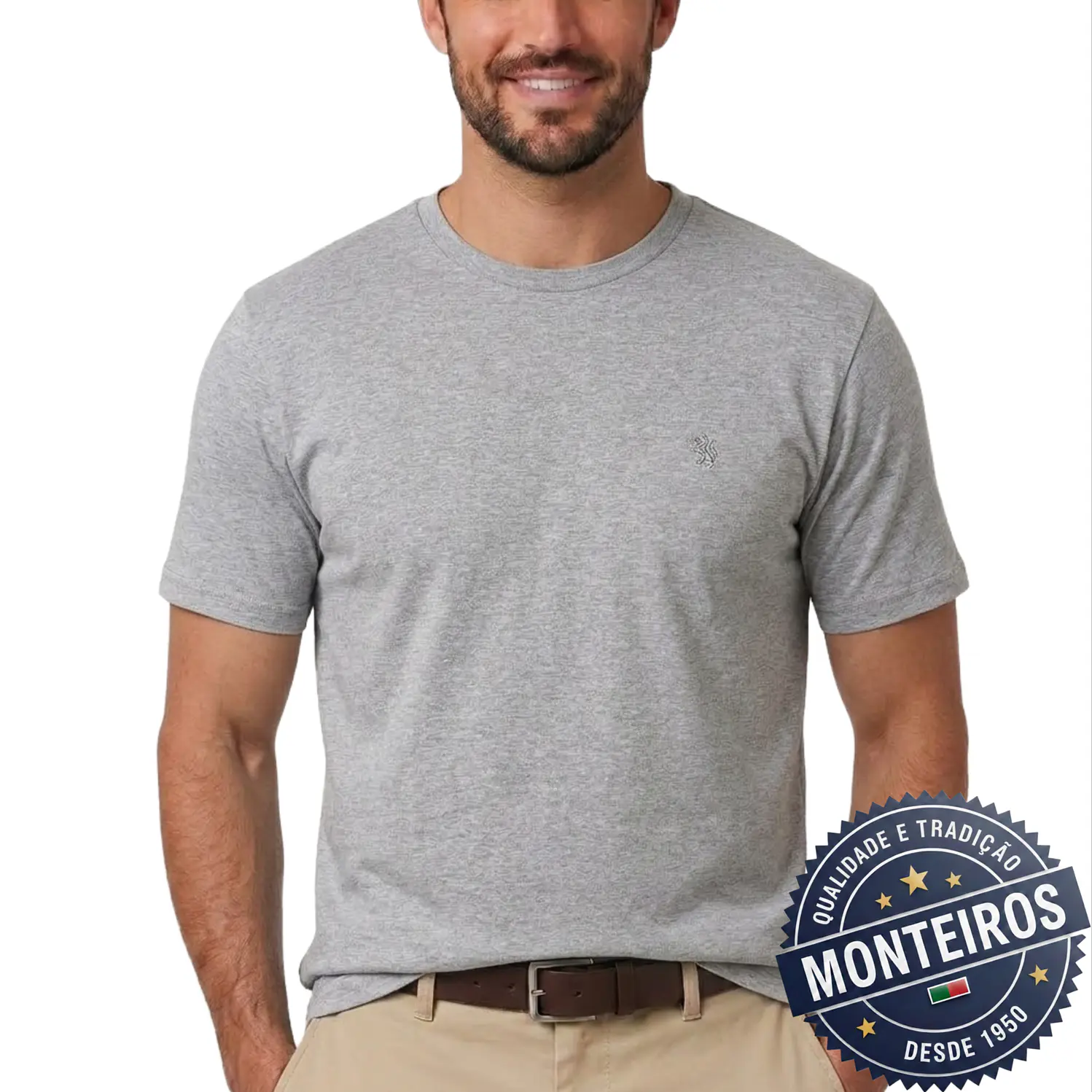 Tshirt de homem lisa Exclusivo 8