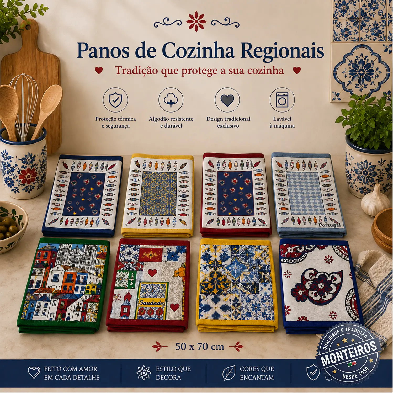 Panos de cozinha regionais 1