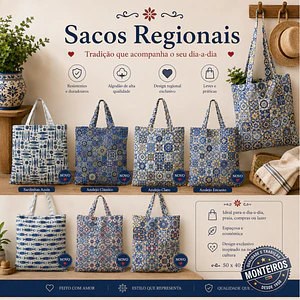 Saco regional com fecho