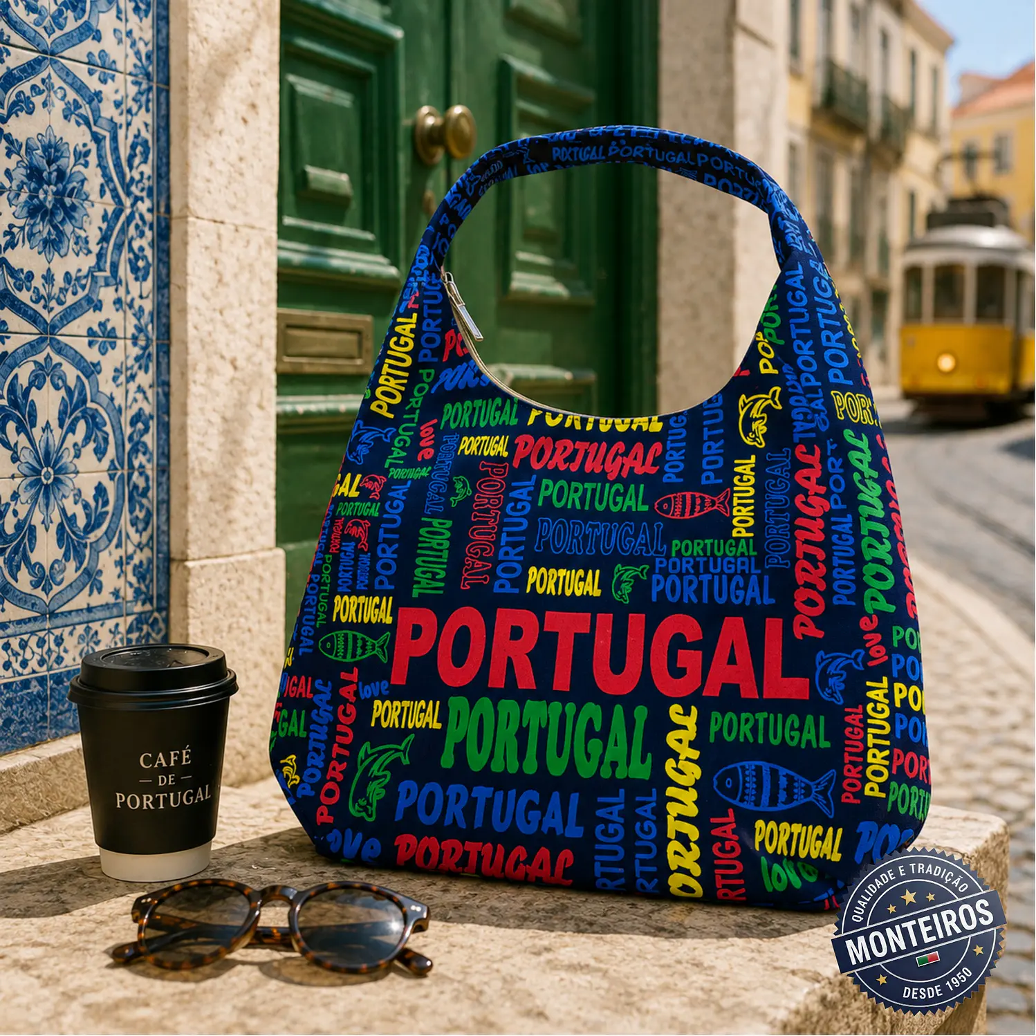 Bolsa Hobo Portugal com fecho 3