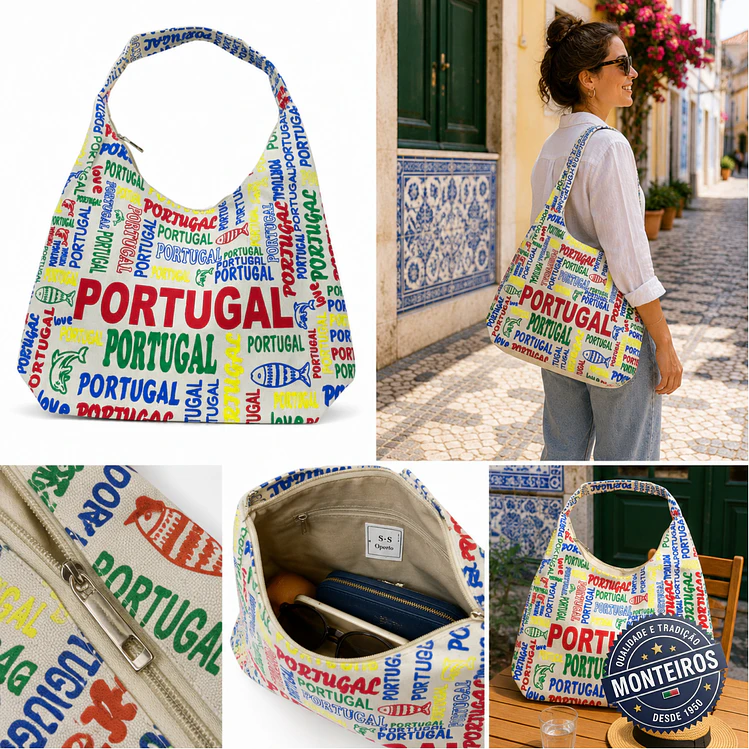 Bolsa Hobo Portugal com fecho 8