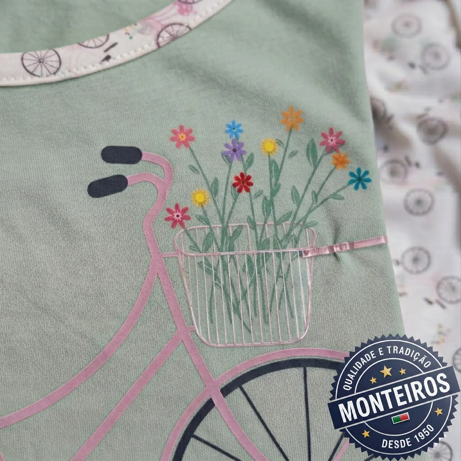 Pijama senhora Bicicleta alças e calção 6
