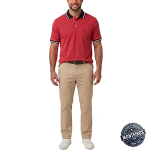 Polo de homem liso bolso embutido Akdute