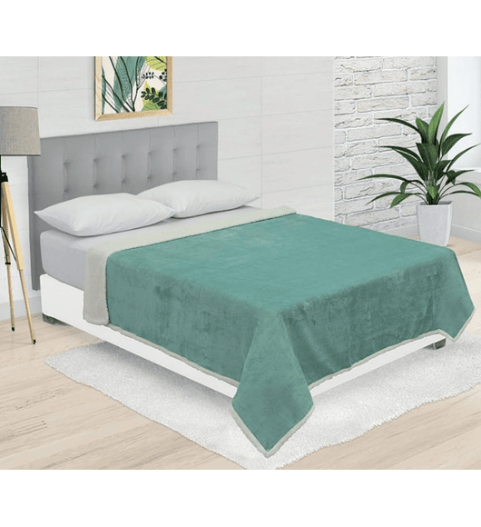 COBIJA LISA PREMIUM - VERDE MENTA