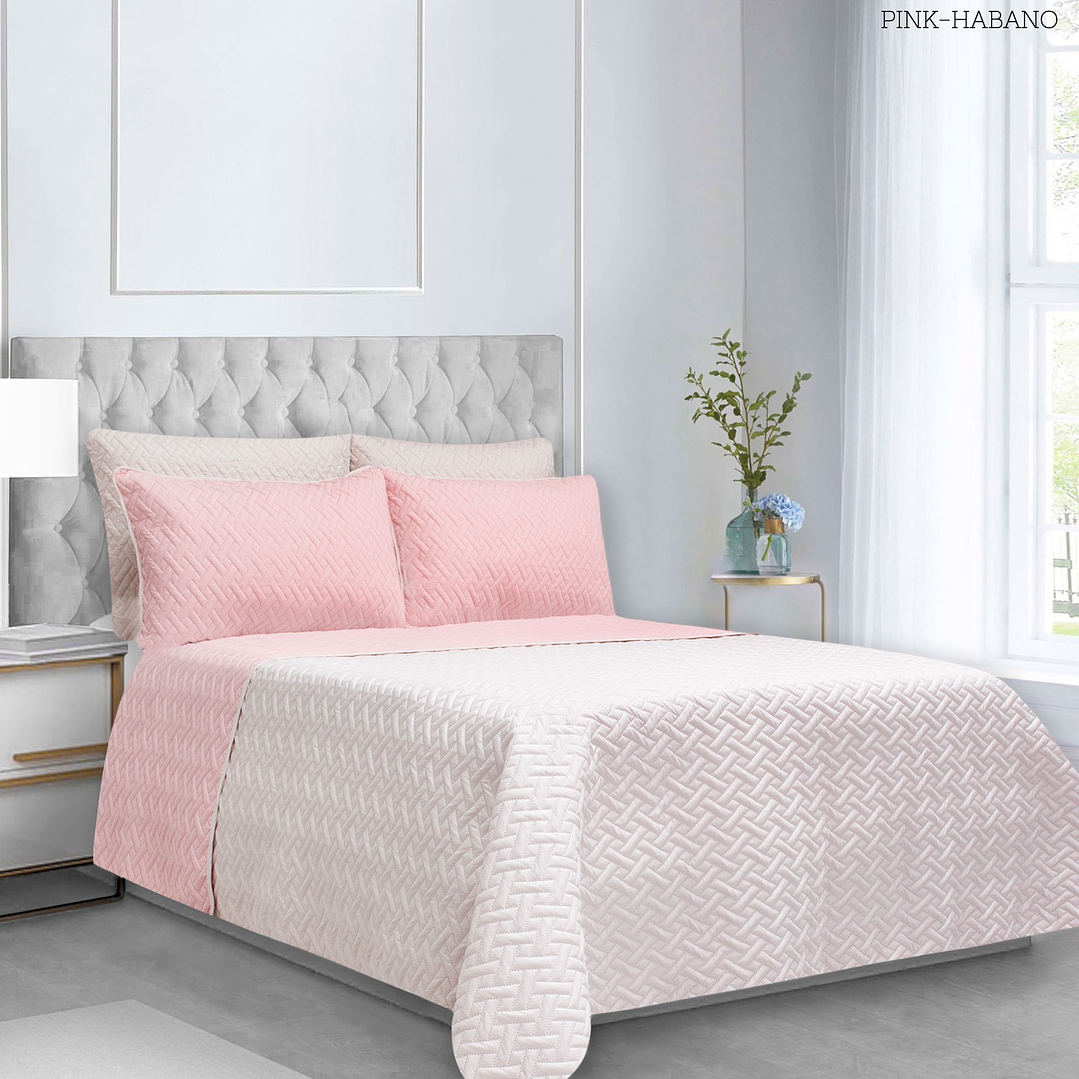 COLCHA UNICOLOR SEMIDOBLE 21