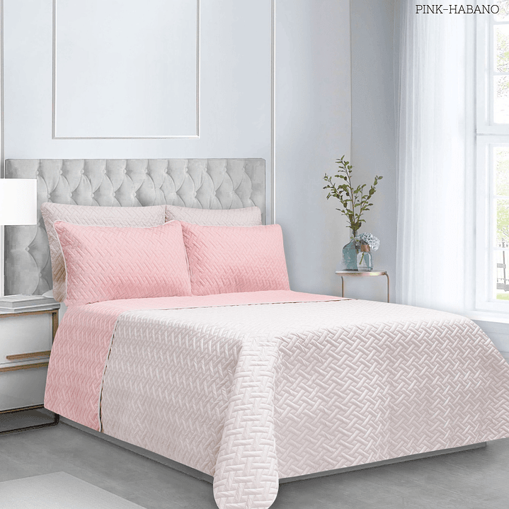 COLCHA UNICOLOR SEMIDOBLE 21