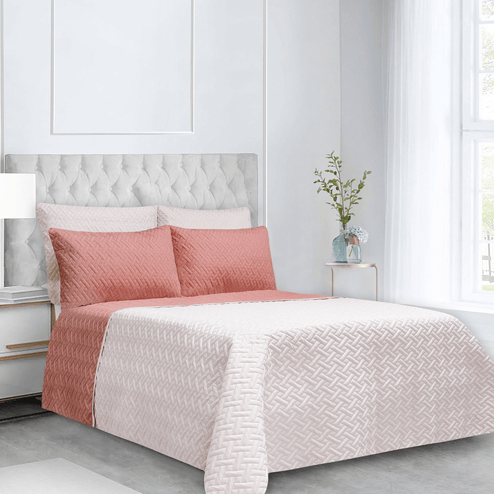 COLCHA UNICOLOR KING 10