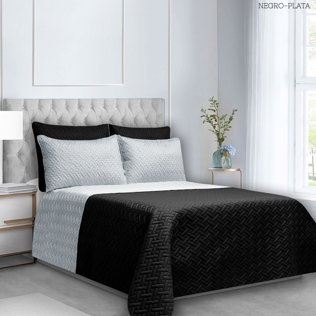 COLCHA UNICOLOR KING 13