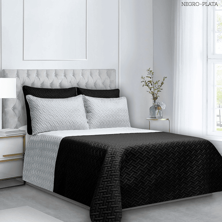 COLCHA UNICOLOR QUEEN 8