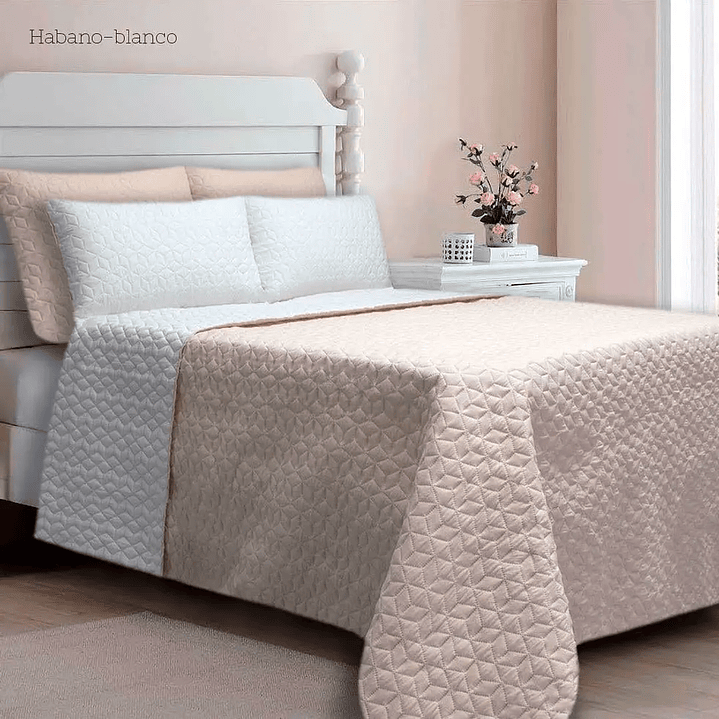 COLCHA UNICOLOR SEMIDOBLE 16