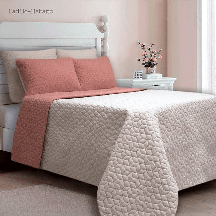 COLCHA UNICOLOR DOBLE 15