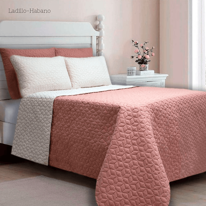 COLCHA UNICOLOR DOBLE 16