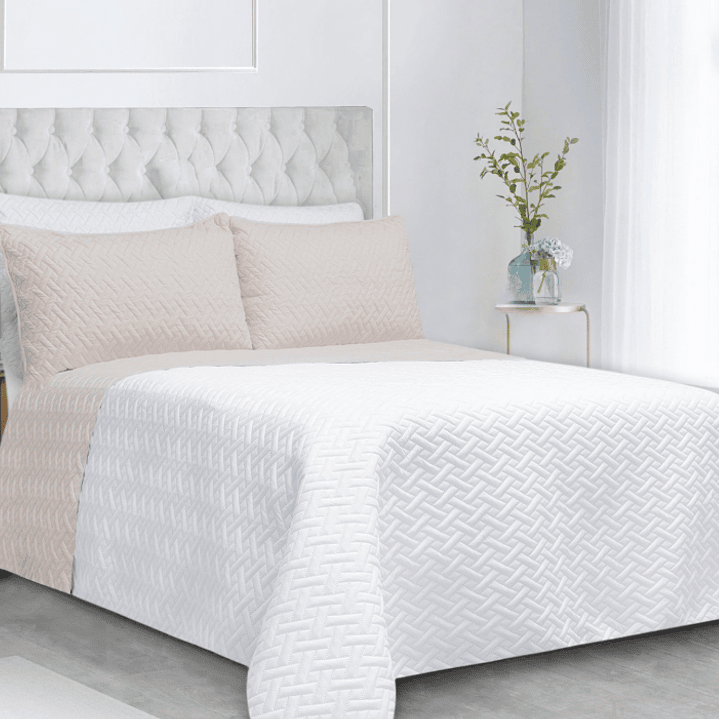 COLCHA UNICOLOR DOBLE 17