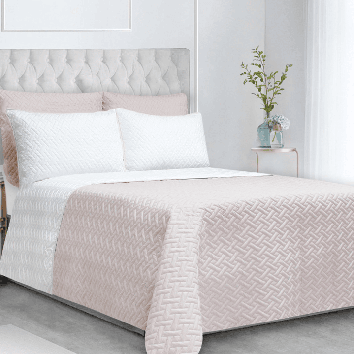 COLCHA UNICOLOR DOBLE 18