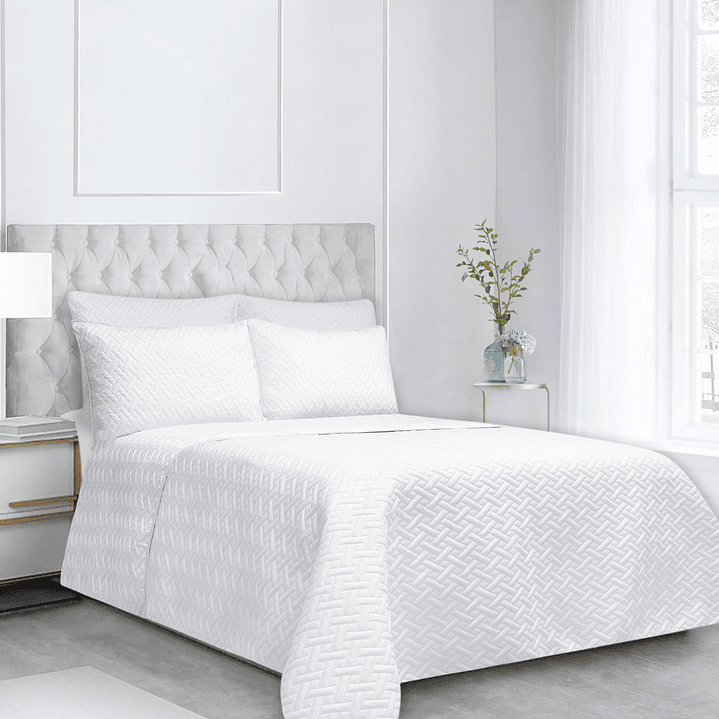 COLCHA UNICOLOR DOBLE 21