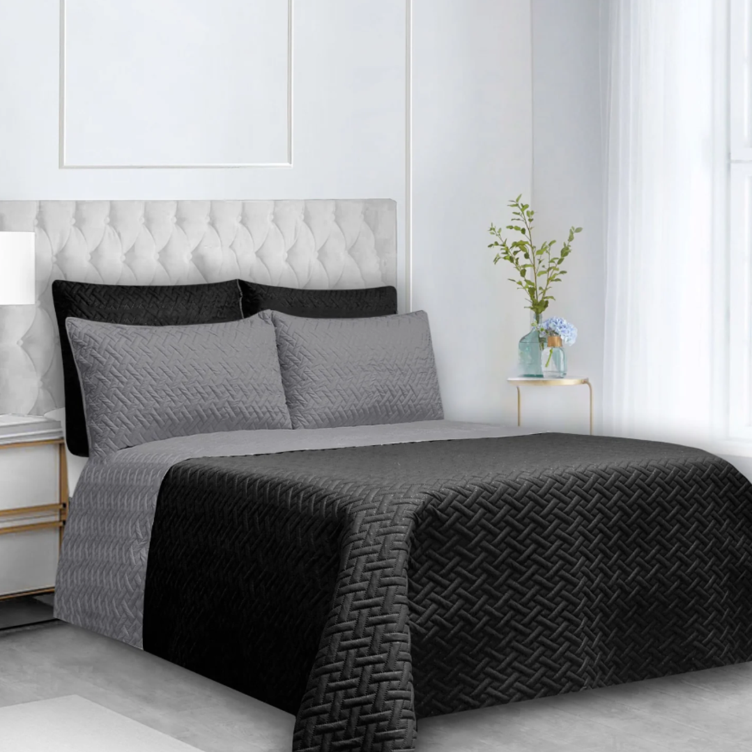 COLCHA UNICOLOR DOBLE 22