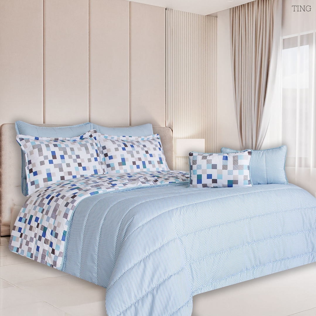 EDREDON ESTAMPADO DOBLE 10