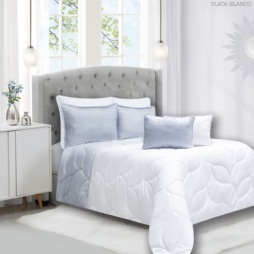 EDREDONES UNICOLOR DOBLE 7