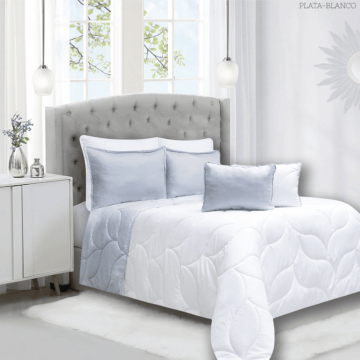 EDREDONES UNICOLOR DOBLE 7