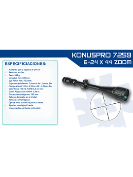 Mira Telecopica Konus Pro 7259  6-24x44 MD